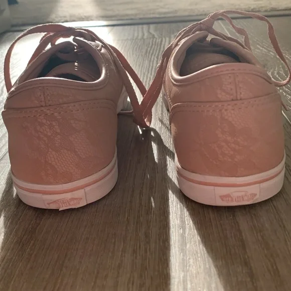 Women’s Pink floral Vans size 8 - Picture 5 of 9